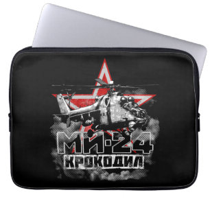 Mi-24 Sovjetisk stor helikopter Laptop Fodral