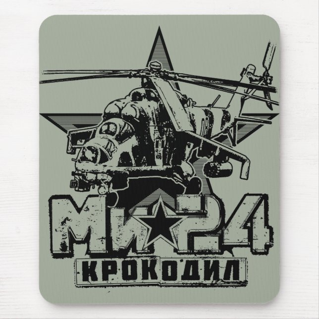 Mi-24 Sovjetisk stor helikopter Musmatta (Framsidan)