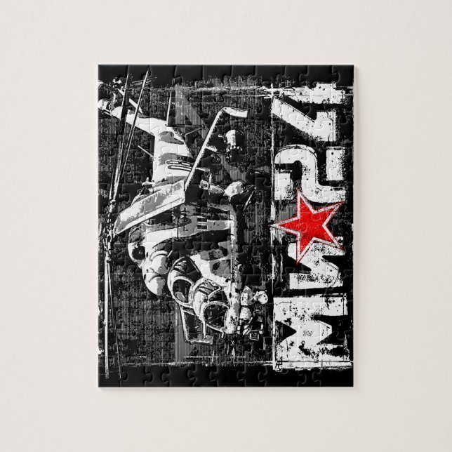 Mi-24 Sovjetisk stor helikopter Pussel (Vertikal)