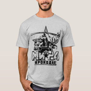 Mi-24 Sovjetisk stor helikopter T Shirt
