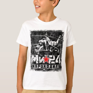 Mi-24 Sovjetisk stor helikopter T Shirt