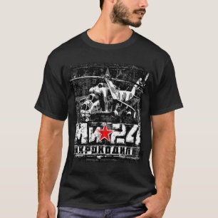 Mi-24 Sovjetisk stor helikopter T Shirt