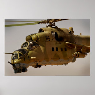 Mi-35-helikoptergevär Poster