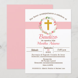Mi Bautizo para Niña Inbjudningar