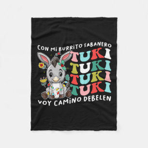 Mi Burrito Sabanero Mexican Tuki Tuki Donkey Latin Fleecefilt