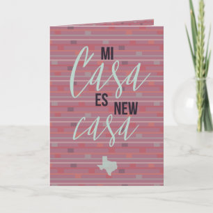 Mi Casa Es New Casa - Texas Flytta Announcement Kort
