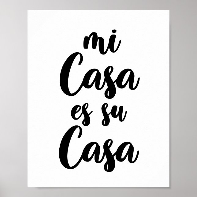 Mi casa es su casa poster (Framsidan)