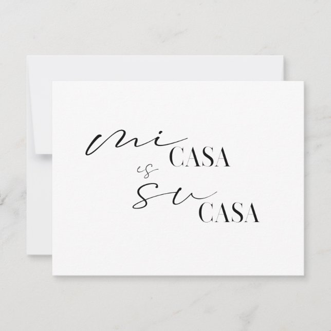 Mi Casa Su Casa New Home Vi har flyttat Meddelande (Framsida)