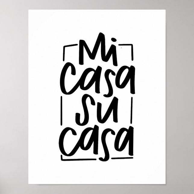 Mi Casa Su Casa Poster (Framsidan)
