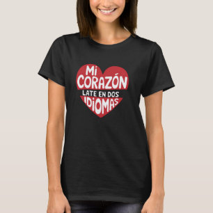 Mi Corazon Bilingual spansk lärare för lärare T Shirt