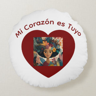 Mi Corazón es Tuyo Cojín Rund Kudde