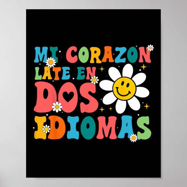 Mi Corazon Late En Dos Idiomas  Poster (Framsidan)
