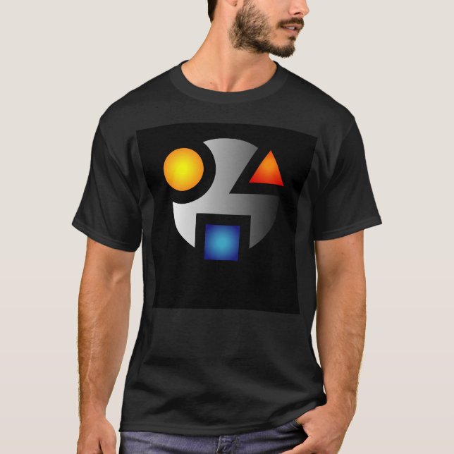 MI_cryptic svart T T-shirt (Framsida)