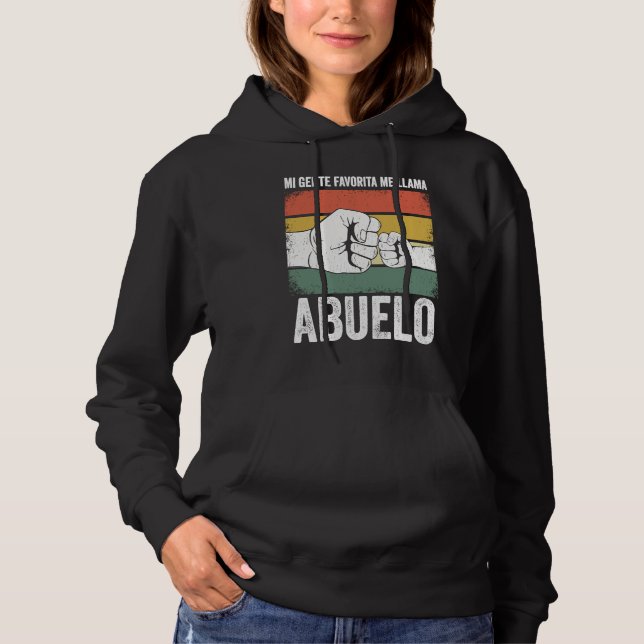 Mi Gente Favorita Me Llama Abuelo divertido Día de T Shirt (Framsida)