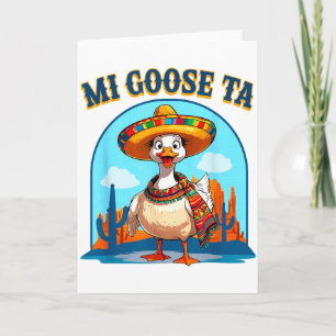 Mi Goose Ta Rolig Fiesta Goose Punskjorta Sombrero Kort