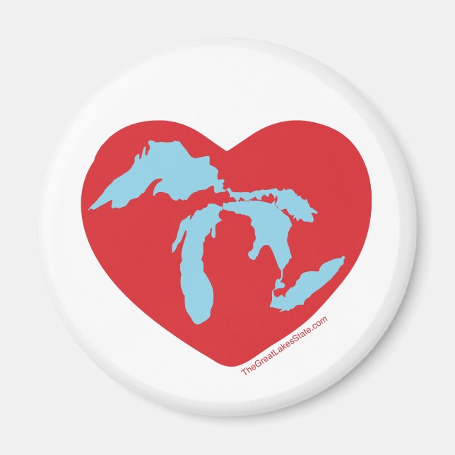 MI Heart Magnet (Framsidan)