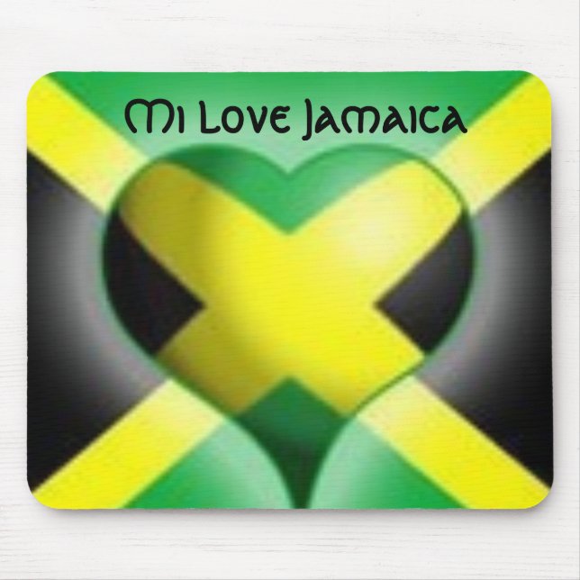 Mi-kärlek Jamaica Mousepad Musmatta (Framsidan)