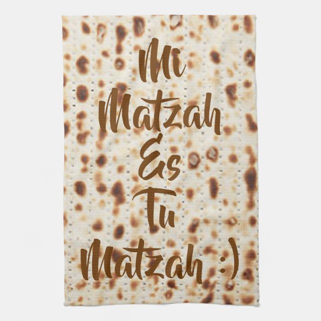 Mi Matzah Es Tu Matzah Kökshandduk (Vertikal)