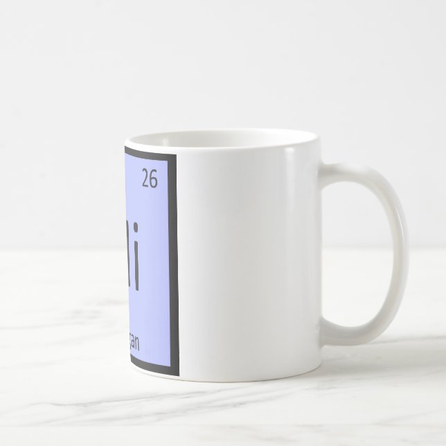 Mi - Michigan State Chemistry Periodiska Systemet Kaffemugg (Höger)