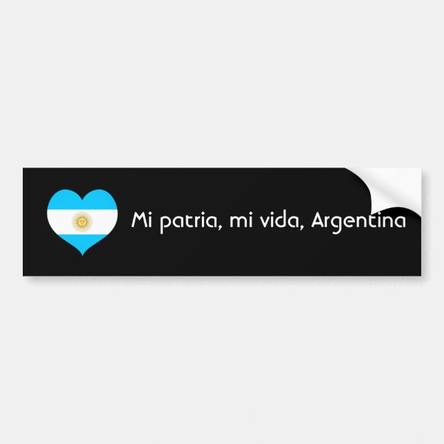 Mi-patria, mi-vida, Argentina Bildekal (Framsidan)