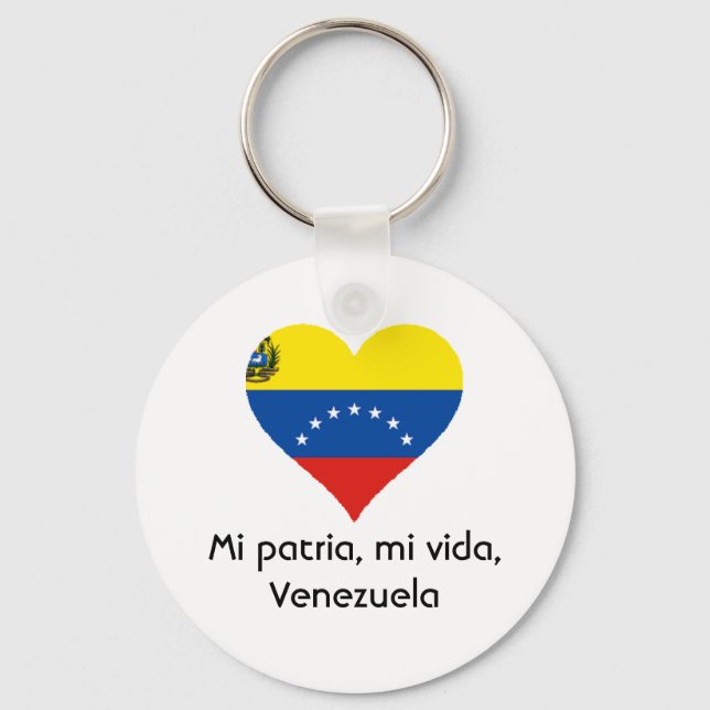 Mi patria, mi vida, Venezuela-nyckelringen Nyckelring (Framsida)
