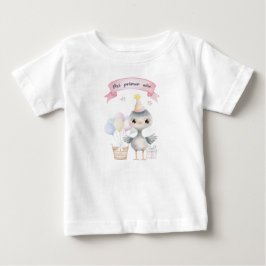 Mi primer año - Charabón en acuarela con gorrito T Shirt