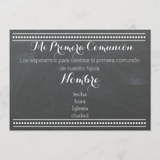 Mi Primera Comunión - Inbjudan till utformning av
