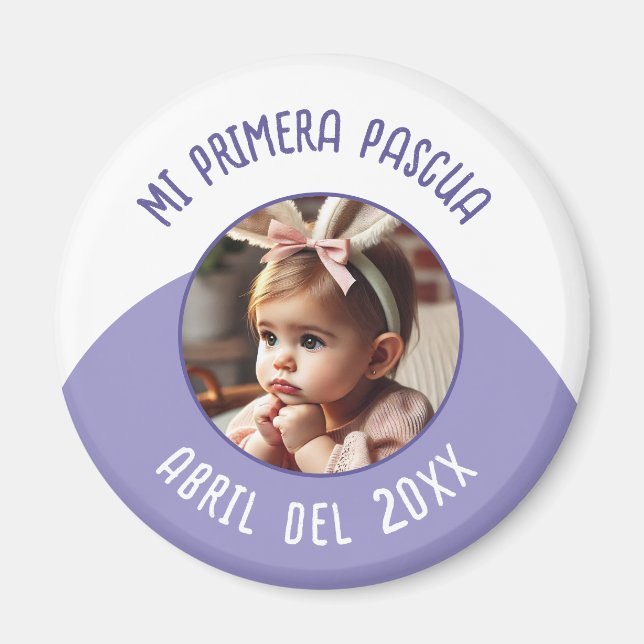 Mi Primera Pascua con Foto y Año Magnet (Framsidan)