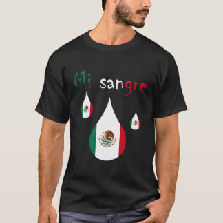 Mi Sangre I Kärlek Mexiko Mexikanska Independence  T Shirt