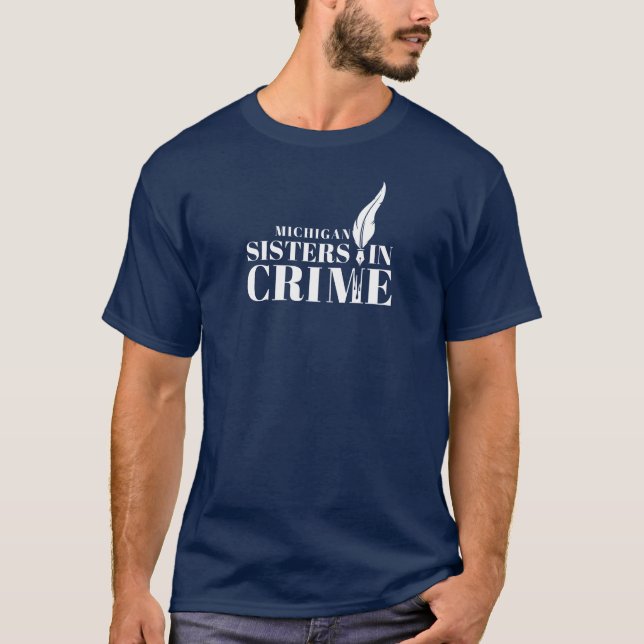 MI Sisters in Crime Manar Mörk Tshirt T Shirt (Framsida)