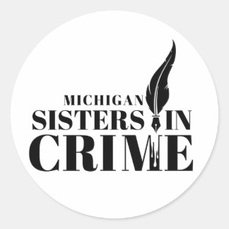 MI Sisters in Crime Sticker Runt Klistermärke