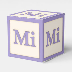 "Mi" Solfeggio Musical Baby Blocks Lila Presentaskar