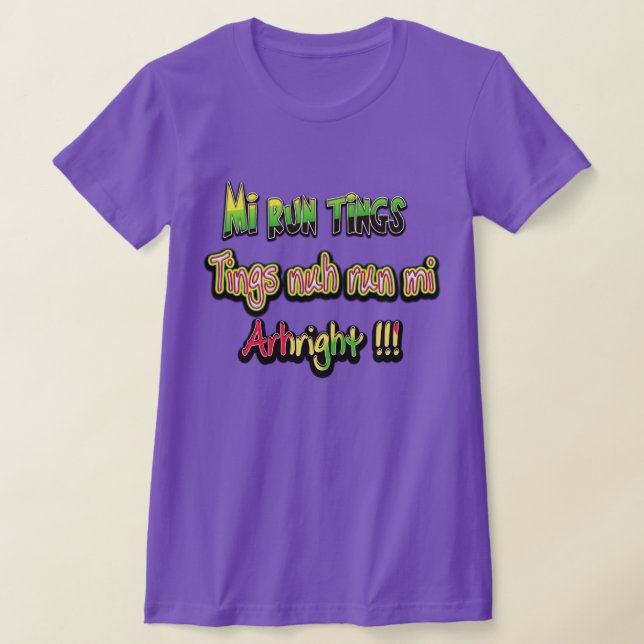 mi springa tings t shirt (Laydown)
