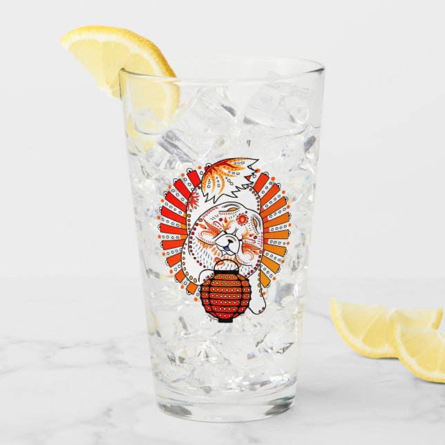 MI TANG Chow 16 oz, framsida och baksida av glas (Framsida Ice)