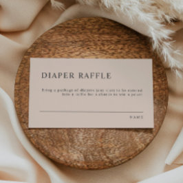 MIA Boho Burnt Orange Baby Shower Raffle Placeringskort