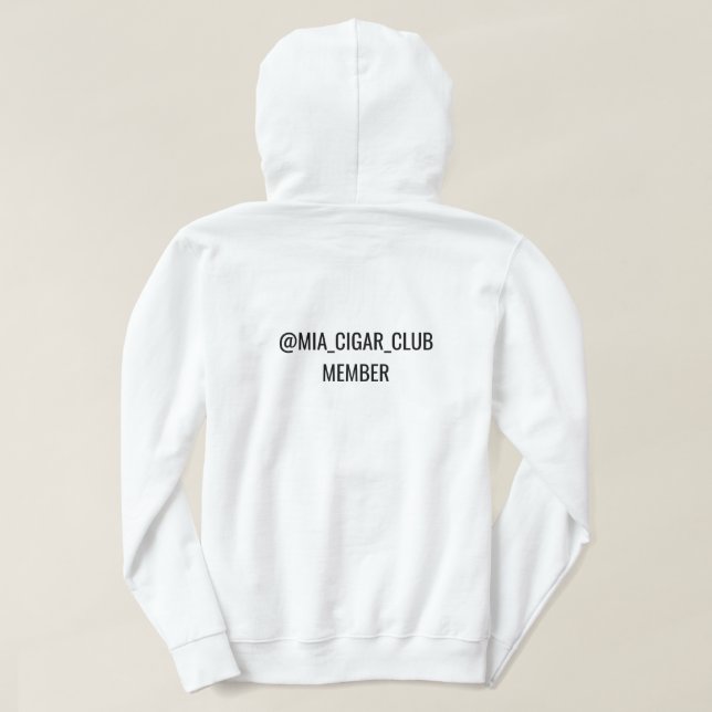 @MIA_CIGAR_CLUB Hoodie (Design baksida)