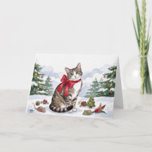Mia den festliga katten med höstdekor