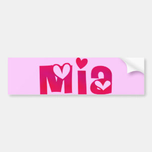 Mia in Hearts Bildekal