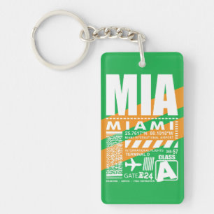 MIA Miami Airport Nyckelring