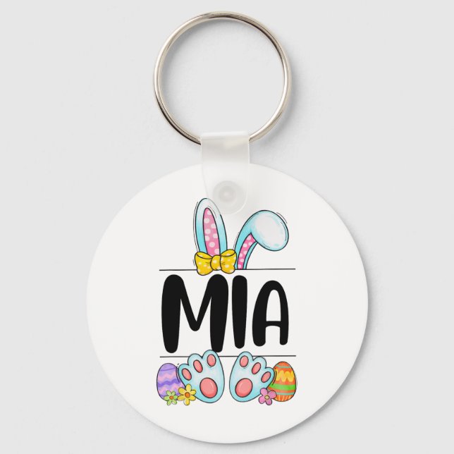 Mia påskharen  nyckelring (Framsida)