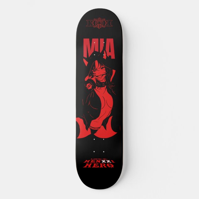 Mia Red Mini Skateboard Bräda 18,5 Cm (Framsida)