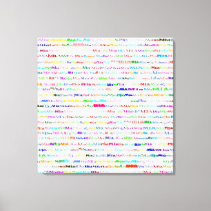 Mia Text Design II arbetsyta med figursatt arbetsy Canvastryck