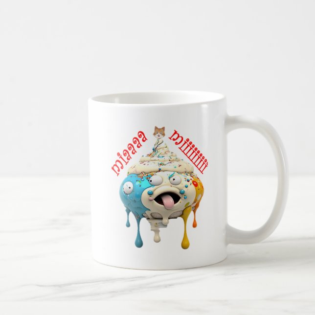 Miaaa-Miiiii: Whimsical Creamy Delight Kaffemugg (Höger)