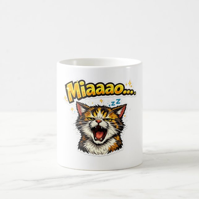 Miaaao... | Sleepy Cat Coffee Mug Kaffemugg (Center)