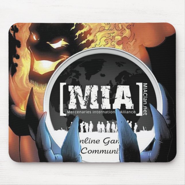 MIAClan.net anpassningsbar MousePad Musmatta (Framsidan)