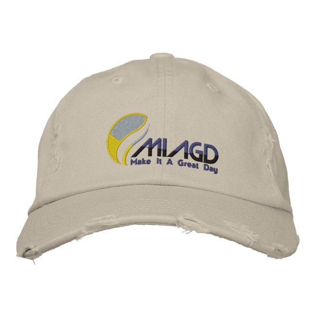 MIAGD Light Embroized Hat Broderad Keps (Framsida)