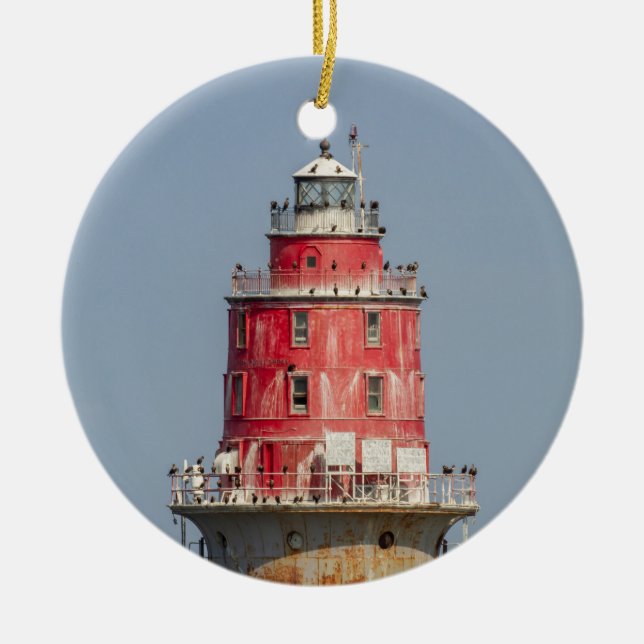 Miah Maull Shoal fyr Julgransprydnad Keramik (Framsidan)