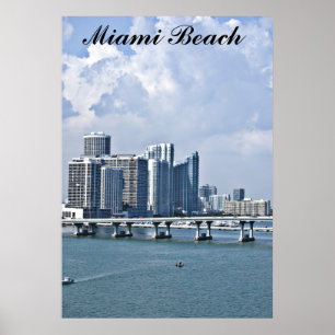 Miam strandhorisont poster