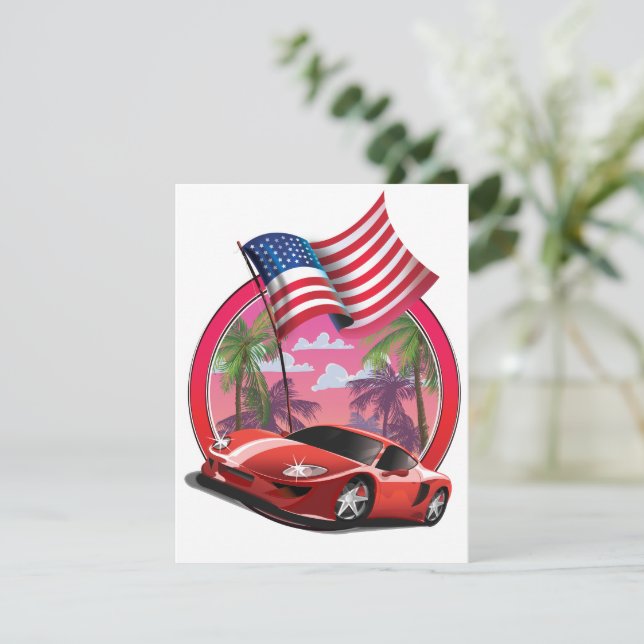 Miami 1990-talets sportbil (Stående Fram)