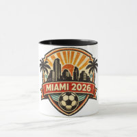 Miami 2026 Världscupens Värdstad Solnedgång Vintag